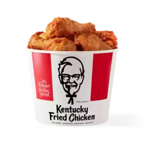 KFC 8 pc. Bucket (Chicken Only): 8 pieces fried chicken, Original Recipe or Extra Crispy