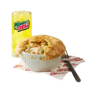 KFC Chicken Pot Pie Combo: Chicken Pot Pie, medium Pepsi