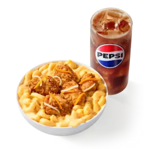 KFC Mac & Cheese Bowl Combo: Mac & Cheese Bowl, medium Pepsi