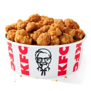 KFC $10 Popcorn Chicken Bucket: 16 oz. Popcorn Chicken, 4 dipping sauces