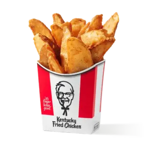 KFC Potato Wedges: seasoned potato wedges, individual or large
